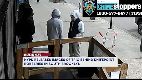 News 12 | Brooklyn | Police search for trio tied to knife-point robberies at 2 Brooklyn spas