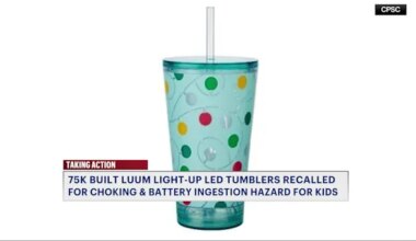 News 12 | Brooklyn | Light-up holiday tumblers recalled due to possible battery exposure