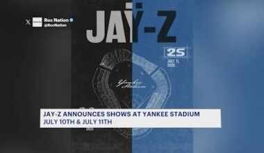 News 12 | Brooklyn | Jay-Z announces two Yankee Stadium concerts to celebrate album anniversaries