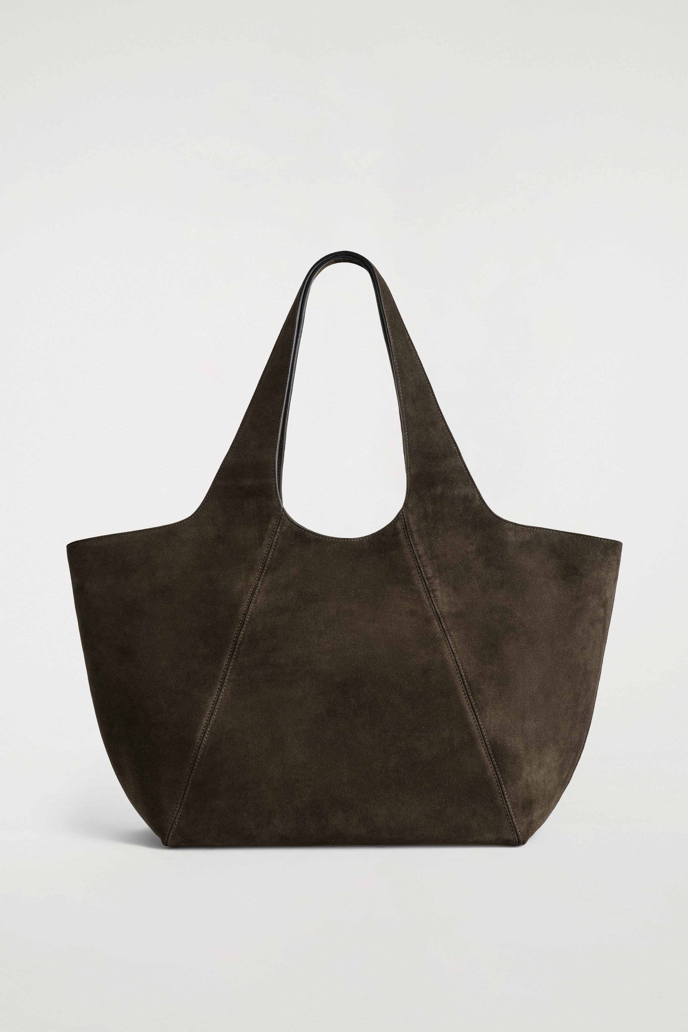 Sculpted Tote Bag - Suede