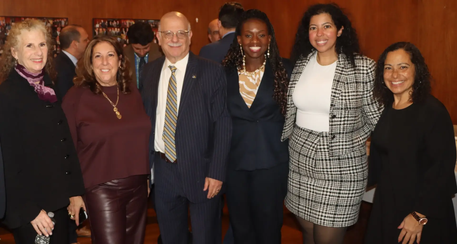 From left: Hon. Emily Ruben; Aimee Richter, Esq.; Hon. Jeffrey Sunshine; Hon. Betsey Jean-Jacques; Soukaina Sourouri, Esq.; and Hon. Joanne Quinones. Photo: Mario Belluomo/Brooklyn Eagle