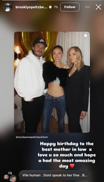 P.C.: Brooklyn Beckham/Instagram Stories