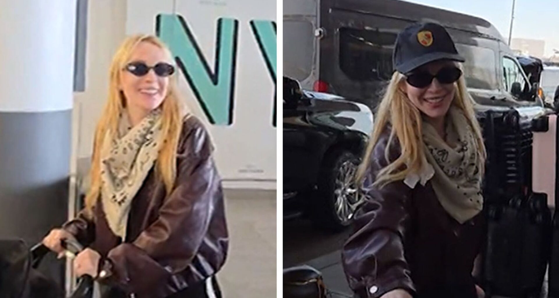 Lindsay Lohan Lands Safely in New York City After Dubai Bombing