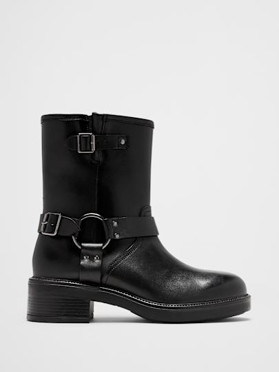 Leather Moto Boot