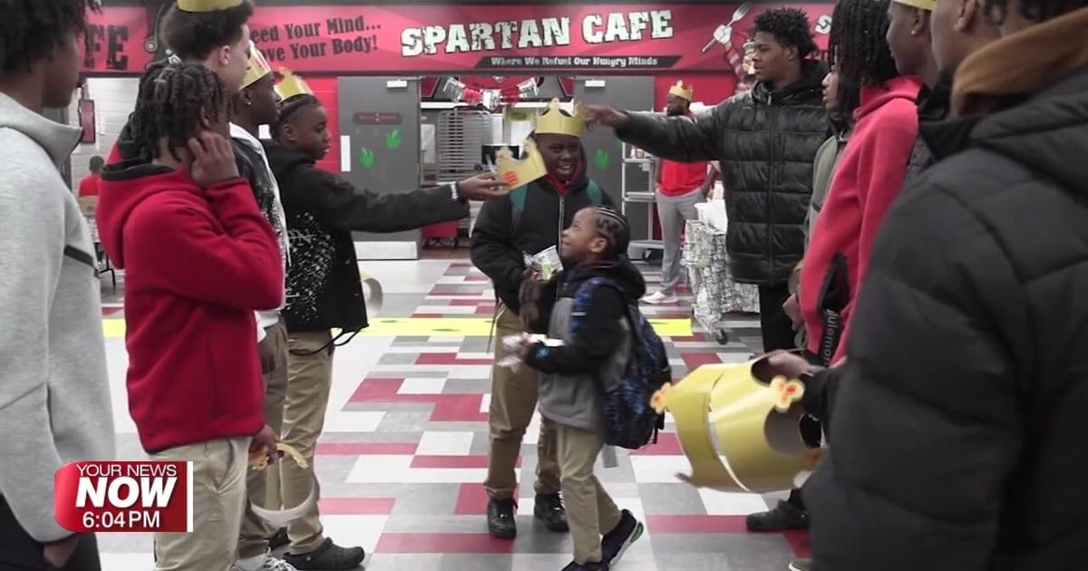 Spartan Basketball Team Welcomes Heritage Students as Kings and Queens | Allen County