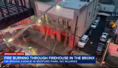 Flames in Bronx Fire Station Battled by FDNY Crews