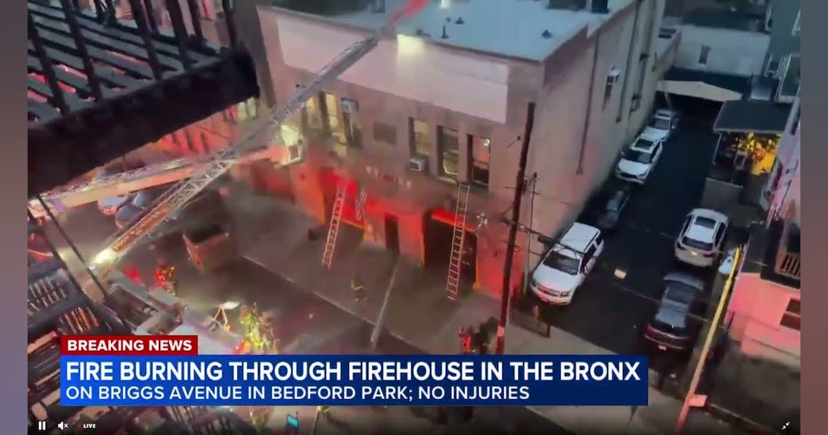 Flames in Bronx Fire Station Battled by FDNY Crews