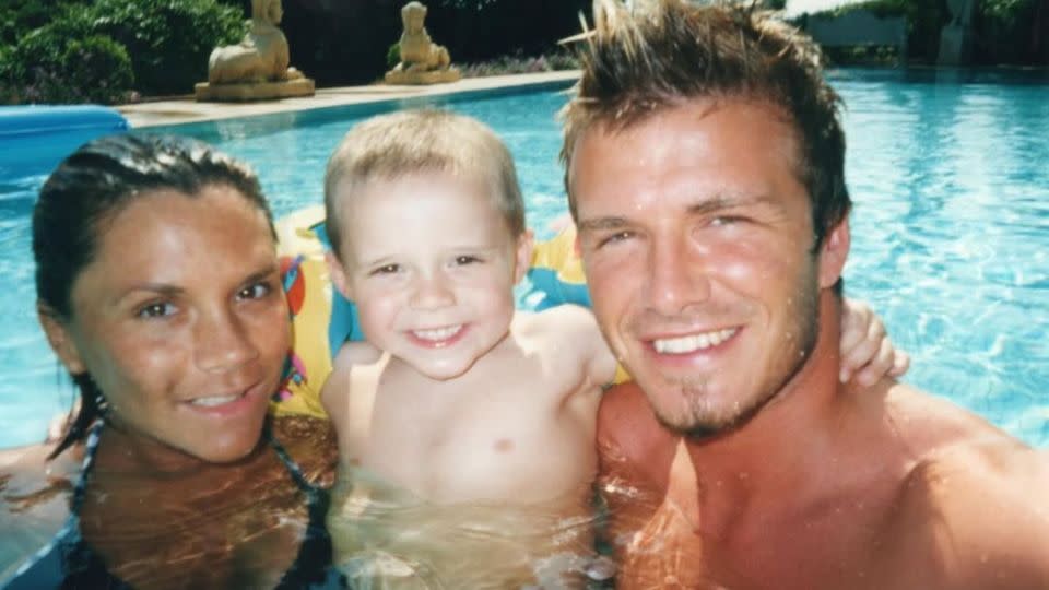 David Beckham also posted birthday greetings to his son. - From David Beckham/Instagram