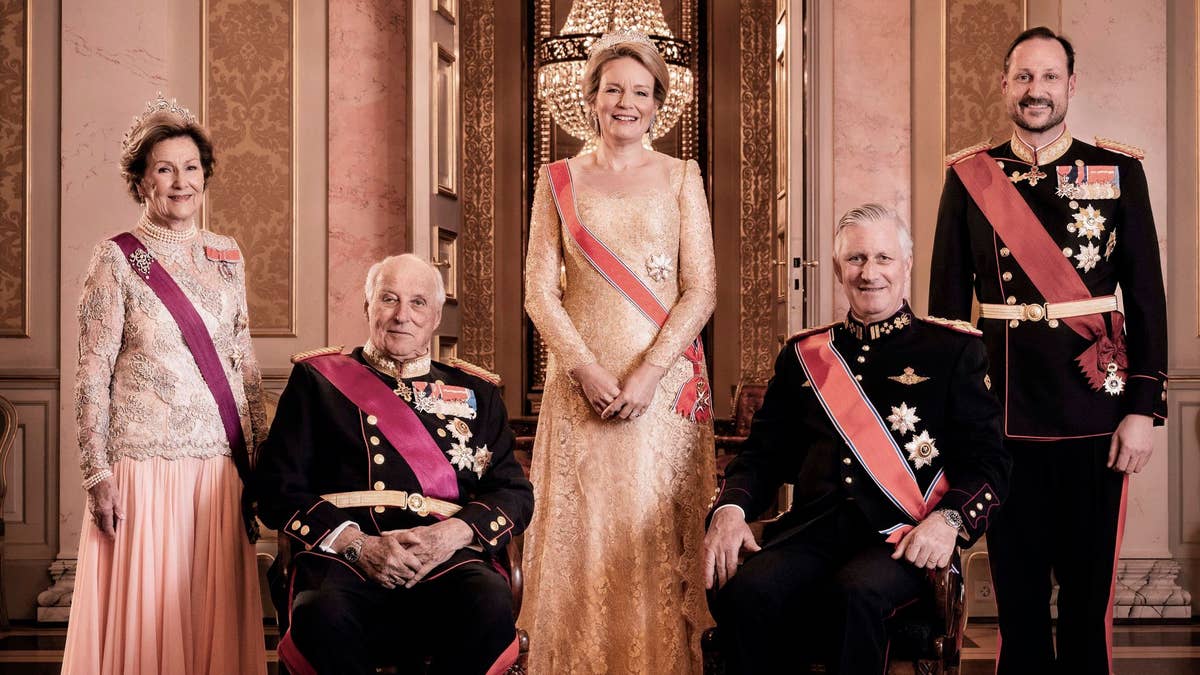 Queen Mathilde and Queen Sonja unite for glittering double tiara appearance at state banquet - best photos