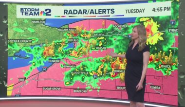 Weather Impact Alert - Severe thunderstorms moving through Western New York
