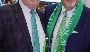Honoree Michael J. Dowling (L) and Tom Grech (R). Photo credit: Dominick Totino