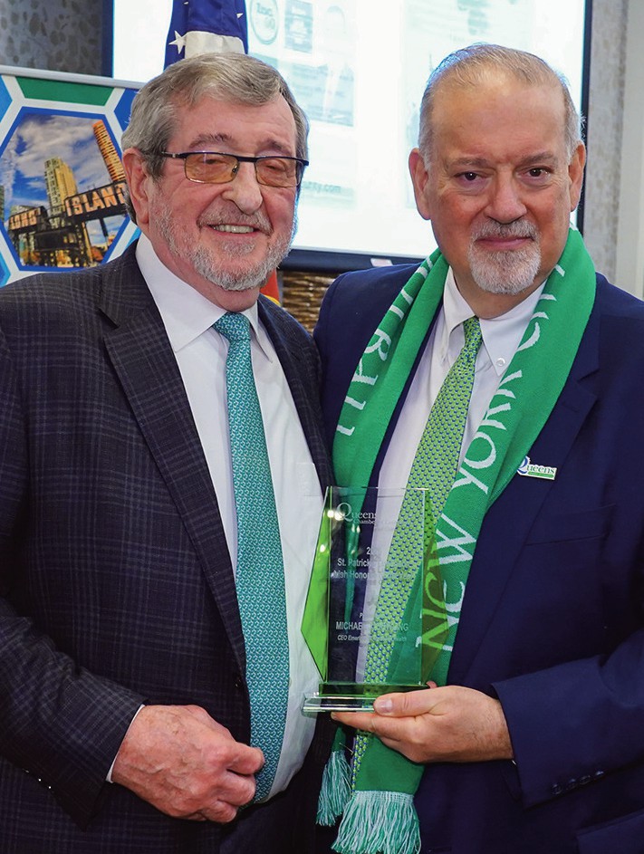 Honoree Michael J. Dowling (L) and Tom Grech (R). Photo credit: Dominick Totino