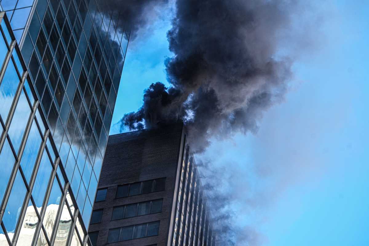 BREAKING: Massive rooftop fire in Midtown Manhattan just blocks away from St. Patrick’s Day Parade route
