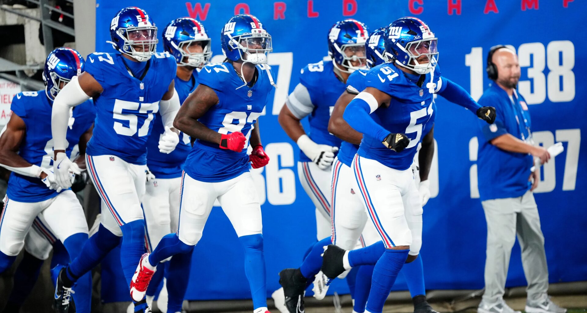 Did New York Giants rise or fall?