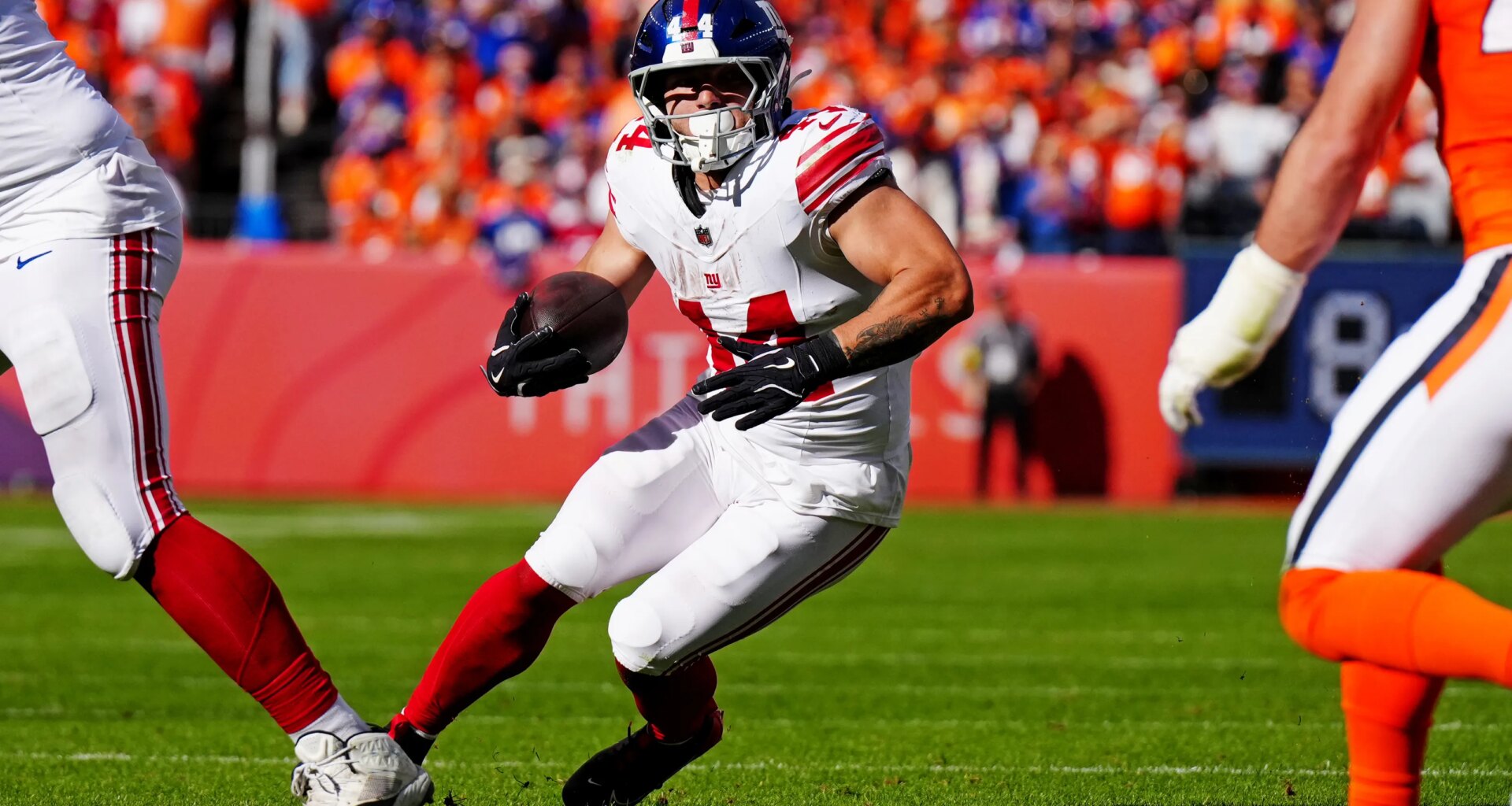 Giants' John Harbaugh had hilarious introduction to Cam Skattebo