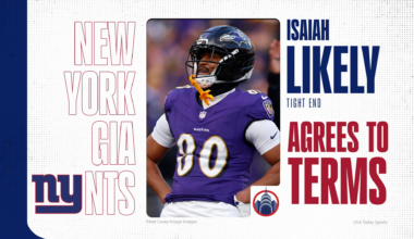 New York Giants agree to terms with Isaiah Likely on three-year deal
