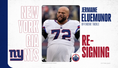 New York Giants re-signing OT Jermaine Eluemunor to three-year deal