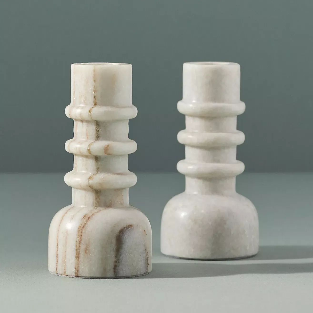 Fiona Marble Candlestick Holder