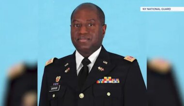 News 12 | Brooklyn | Clarkstown lowers flags to honor Major Sorffly Davius after his death during active duty in Kuwait