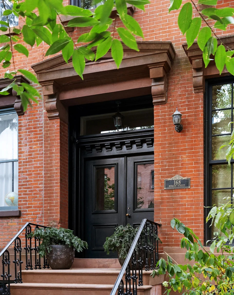 Front entry of townhouse in Brooklyn, NY, on sale for $7,800,000