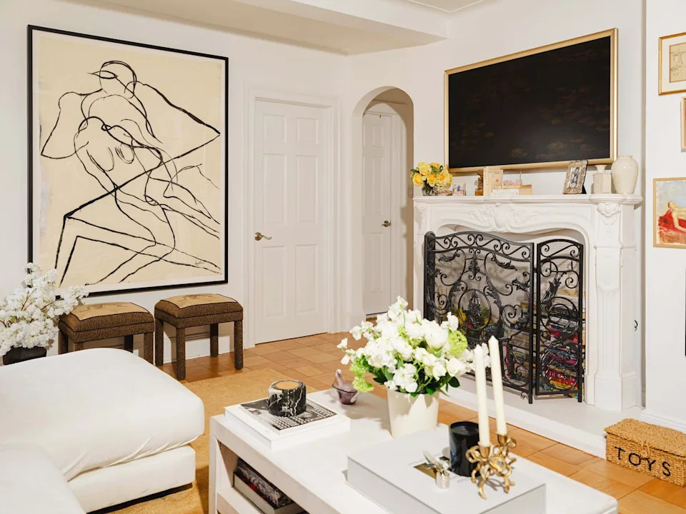 Stylish living room featuring artwork and decor.