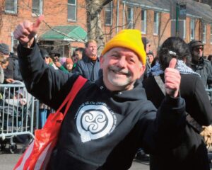 Parade founder Brendan Fay enjoyed the festivities.