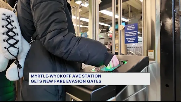 News 12 | Brooklyn | MTA installs last modern fare gate for testing in Bushwick