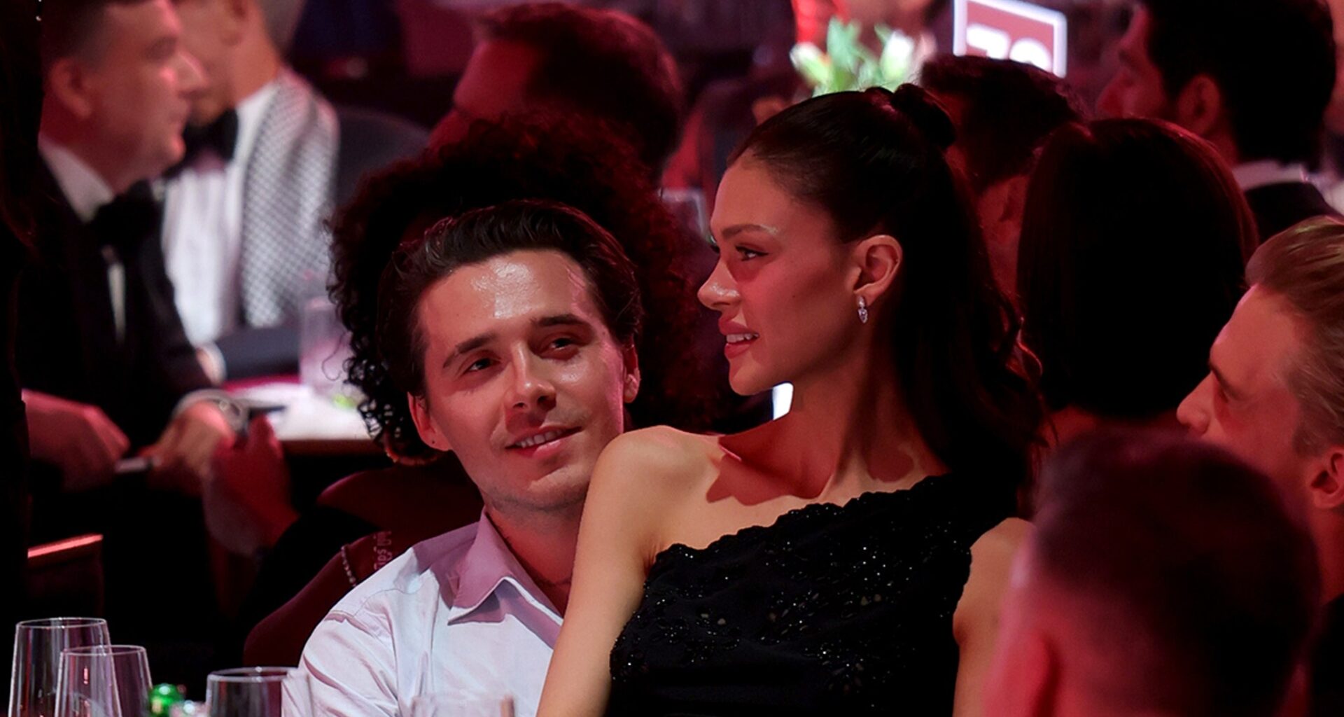 Brooklyn Beckham, Nicola Peltz Enjoy Date Night at Elton John's Oscars Party