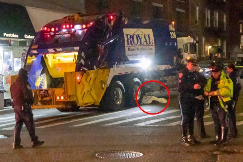 A 19-year-old woman was struck and killed by a garbage truck in Queens while walking home from work late Sunday night, according to police and her family members.