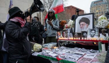 'Death to America' chanters, counter-protesters clash at NYC Khamenei memorial