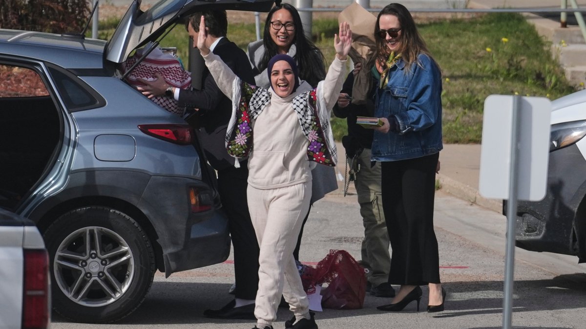 NJ Palestinian woman freed from detention after Columbia protest – NBC New York
