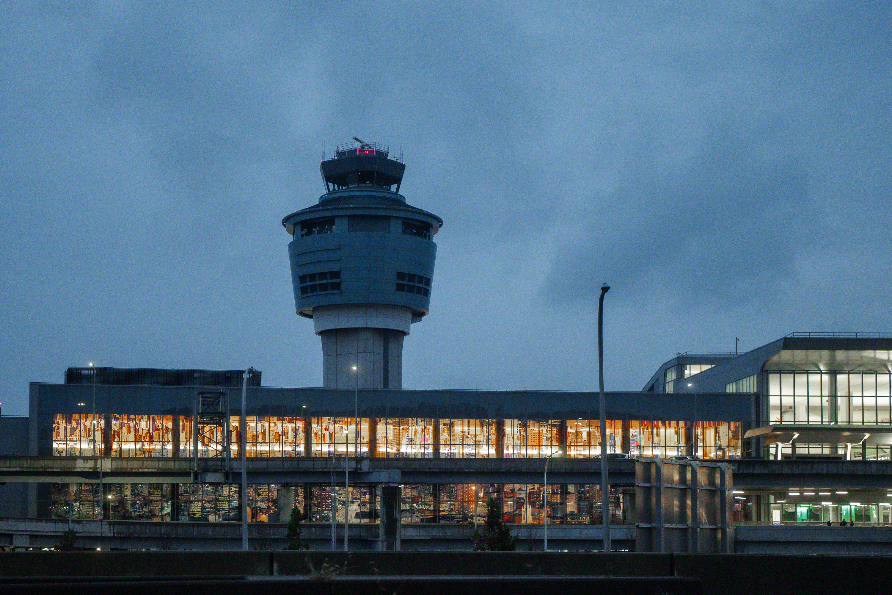 FILE – A control tower is seen at LaGuardia International...