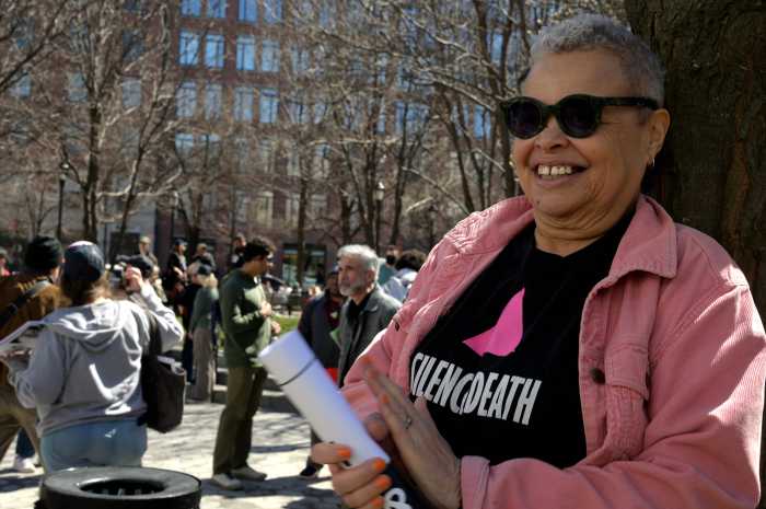 ACT UP's Amanda Lugg.