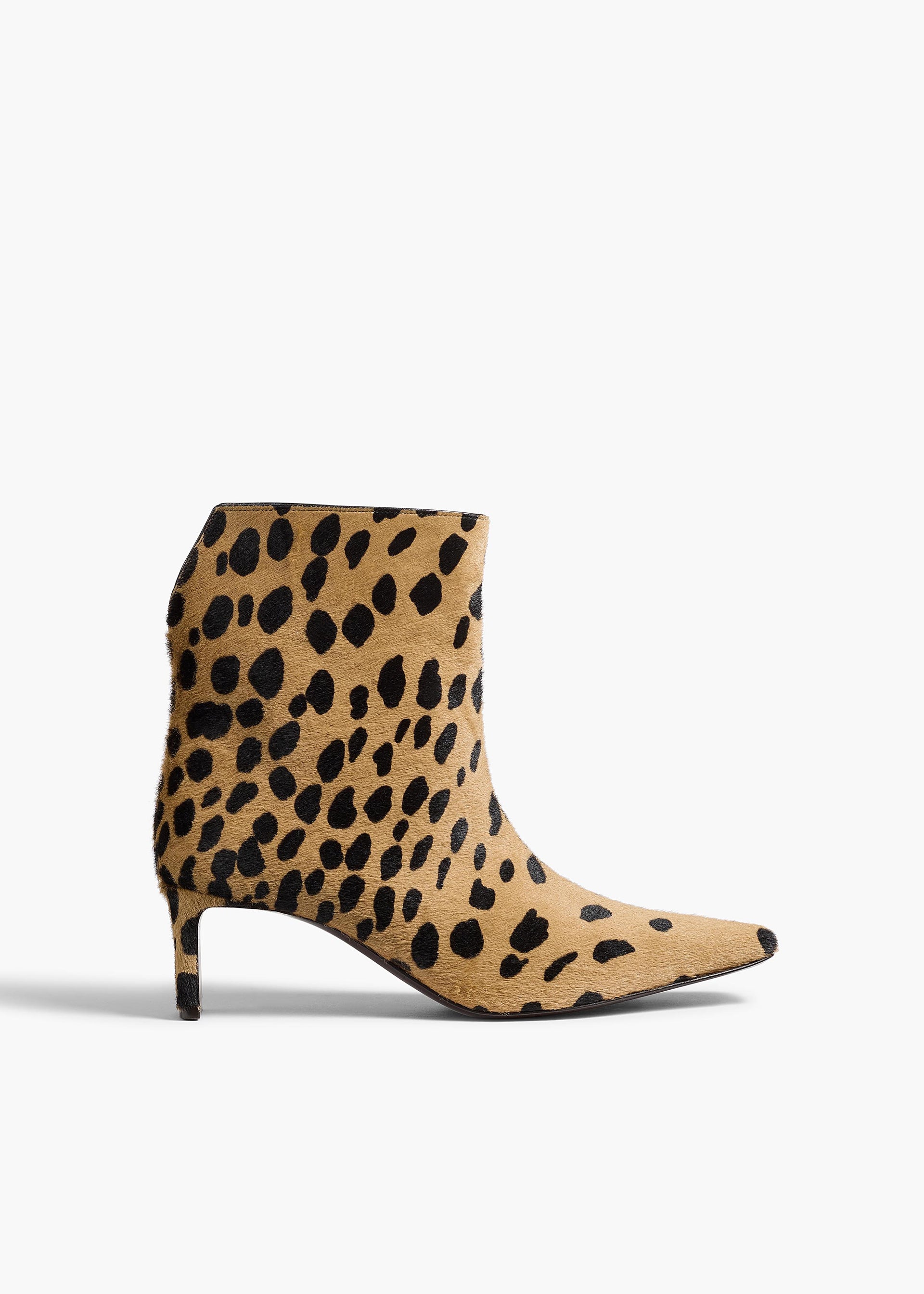 Ona Ankle Boot in Hyena Print Haircalf - 35 / Camel / Black / Upper100%clsole100%cl