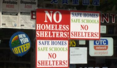 homeless shelter protest signs