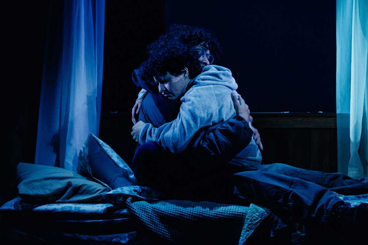 Caleb Joshua Eberhardt and Alia Shawkat in the 2026 production of "You Got Older."