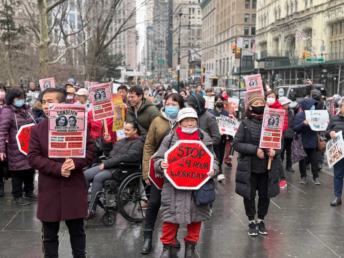 Protesters rally to end the 24-hour work day, call on City Council to pass bill soon – or face ‘sit-in’