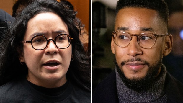 Assemblywoman Claire Valdez and Brooklyn Borough President Antonio Reynoso.