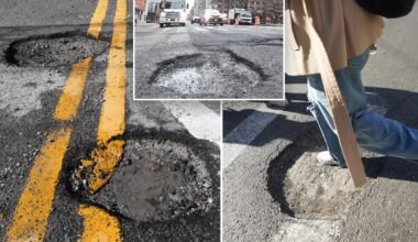 NYC pothole reports are shattering records – over 22K – with 2026 marking first triple-digit spike in calls
