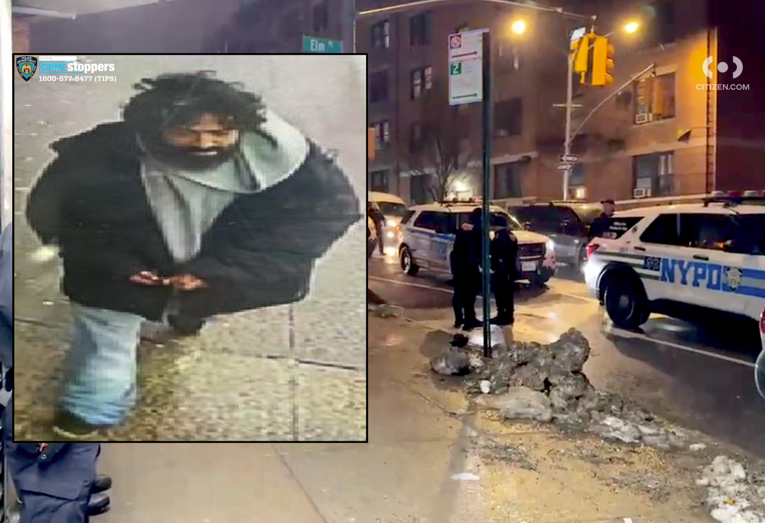 There was a heavy police presence after the attack in Fordham Heights on Thursday night