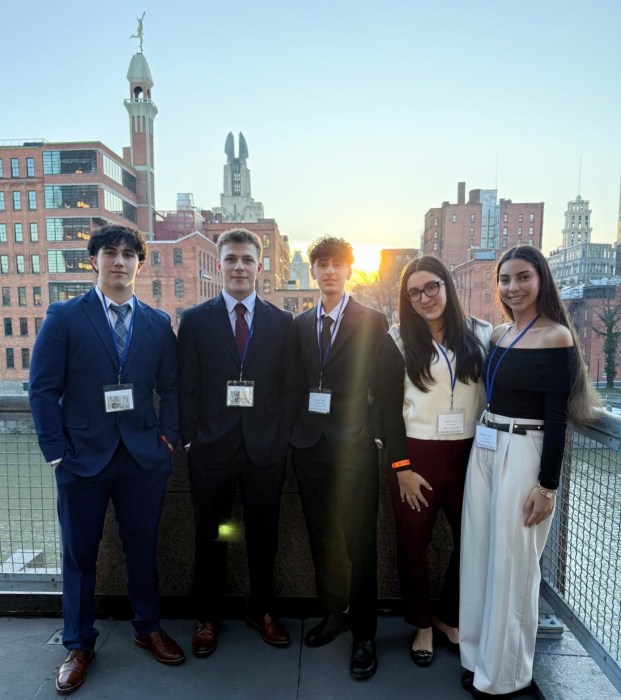 Carle Place High School students participated in the DECA competition with nearly 3,500 students from across New York state.