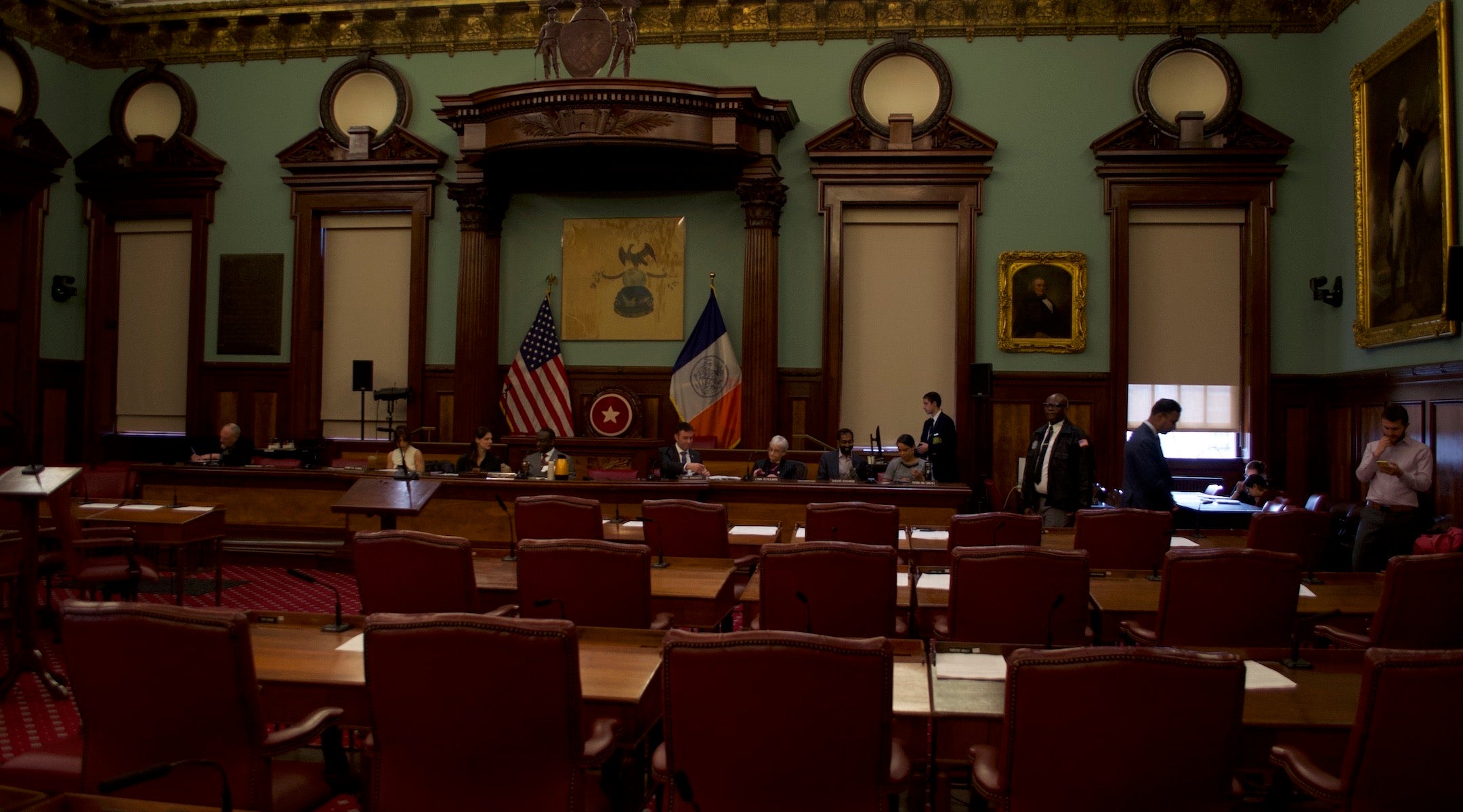 A photo of the council chambers.