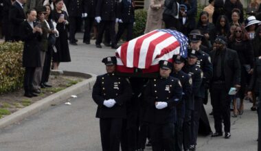 Major Sorffly Davius, NYPD officer who died while deployed in Kuwait, mourned at Brooklyn funeral