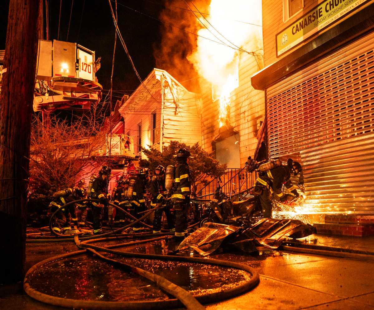 Slew of unrelated residential fires leave 7 injured, several displaced across Brooklyn • Brooklyn Paper