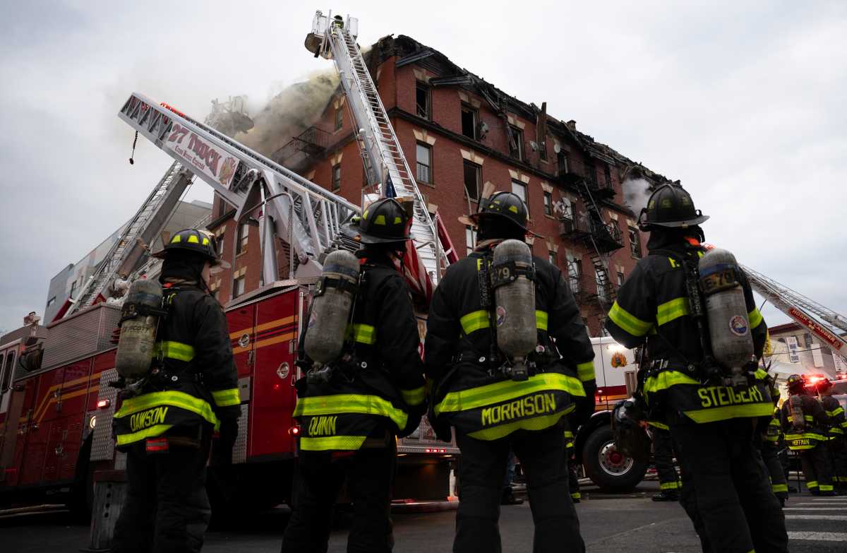 Fifth-alarm fire rips through Bronx building, leaving one dead and several injured