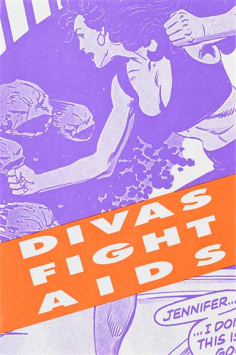 Divas Fight AIDS, Designer unknown, 1992, David Kennerley collection.