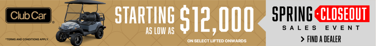 Eastern Shore Custom Carts Spring Close Out Sale