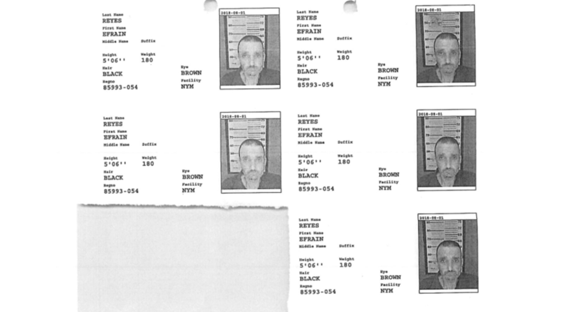 Epstein cellmate Efrain Reyes