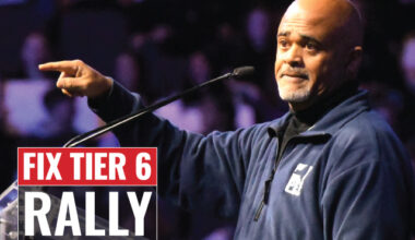 Unions rally for pension reform with historic rally