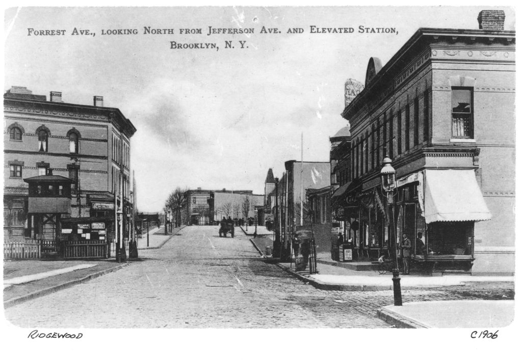 This 1906 image shows the Ridgewood intersection of Forest Avenue and what was then referred to as Jefferson Avenue, which is now known as 67th Avenue.